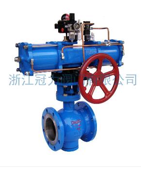 法蘭式V型球閥節流、控流