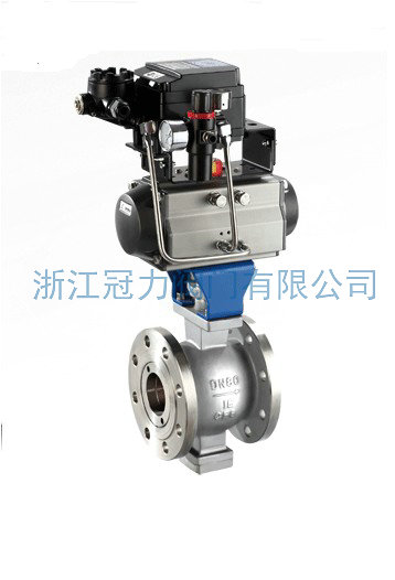 V型球閥是怎樣使活塞式執行機構為雙作用？